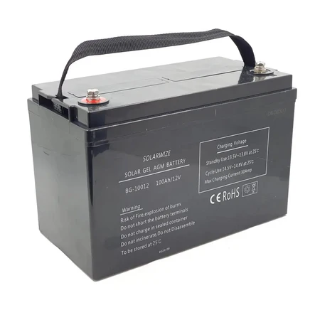 Solarwize 100Ah Carbon Graphite AGM Inverter Solar Battery