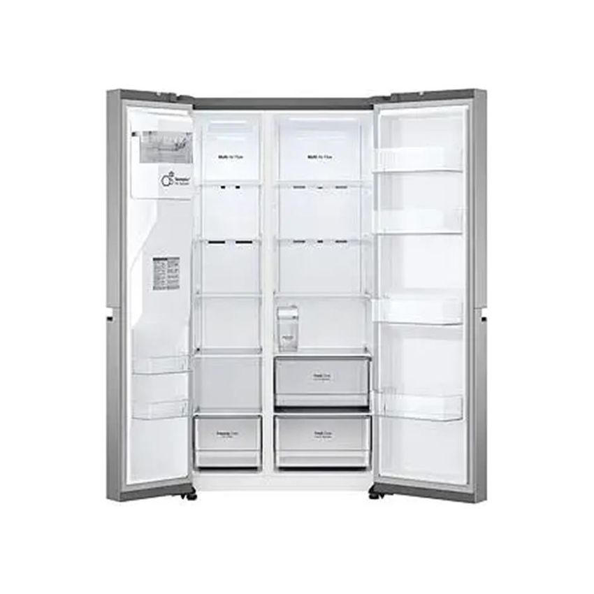 LG 617L NETT SIDE BY SIDE FRIDGE WITH WATER & ICE DISPENSER - PLATINUM SILVER 3 - Image 2
