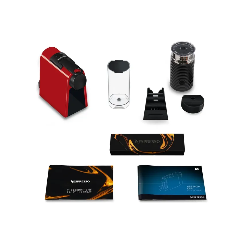 Nespresso Essenza Mini Bundle Red - Image 3