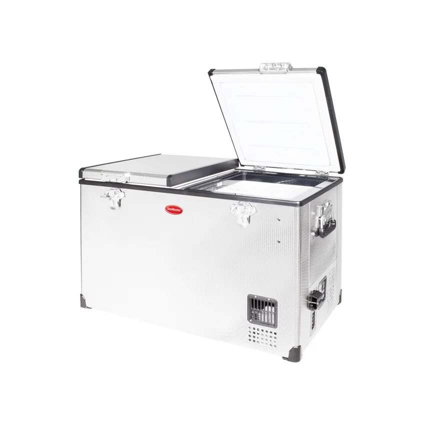 SNOMASTER 82.5L DUAL COMPARTMENT FRIDGE/FREEZER - STAINLESS STEEL
