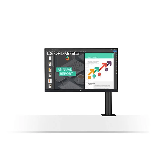LG QN880 27-inch 2560 x 1440p QHD 16:9 75Hz 5ms IPS Ergo Monitor