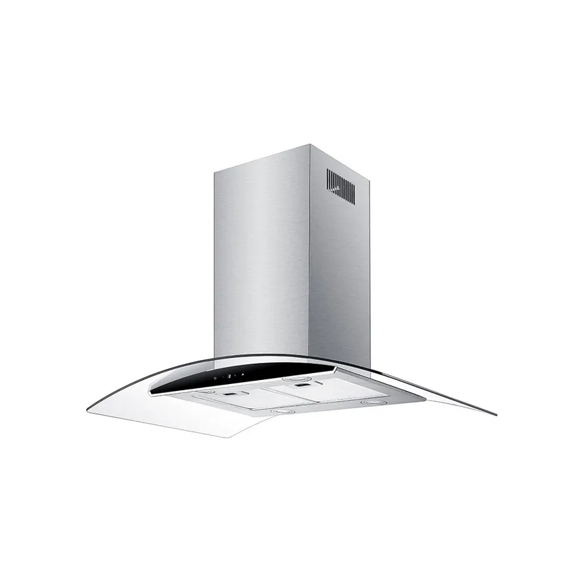 FALCO 90CM ISLAND CURVED GLASS EXTRACTOR FAN