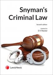 Snyman’s Criminal Law 7th Ed