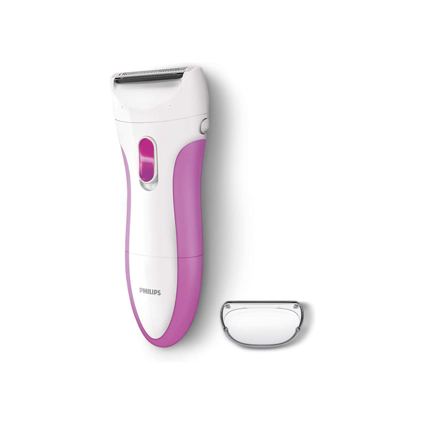 PHILIPS SATINSHAVE ESSENTIAL WET AND DRY ELECTRIC SHAVER - PINK/WHITE