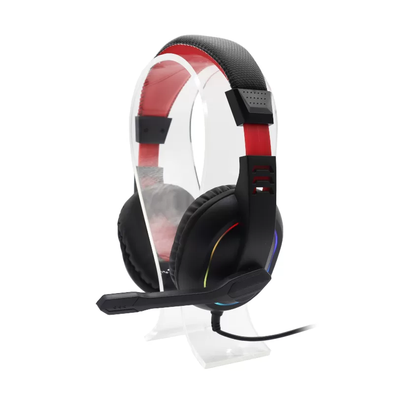 REDRAGON Over-Ear ARES Aux RGB Gaming Headset – Black - Image 2