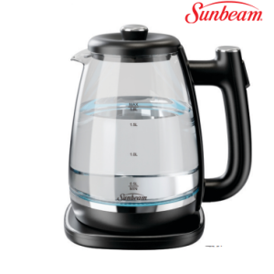 SUNBEAM 1.8 LITRE DELUXE GLASS KETTLE
