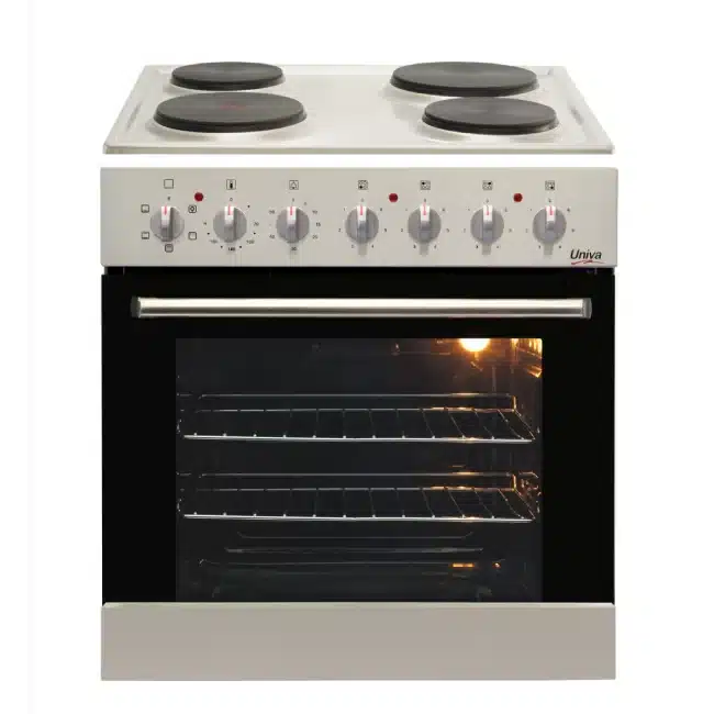 Univa 600mm Static Stainless Steel Under-Counter Oven + Hob Set