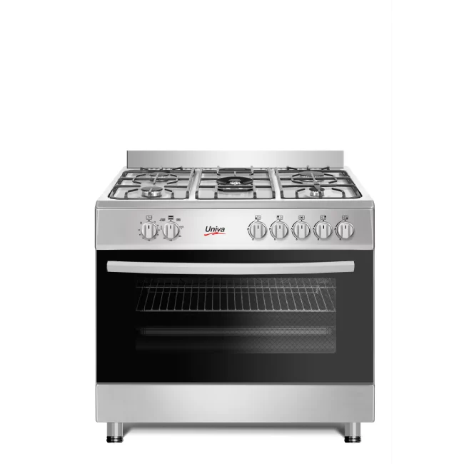 Univa 90cm 5 Burner Gas Stove Stainless Steel