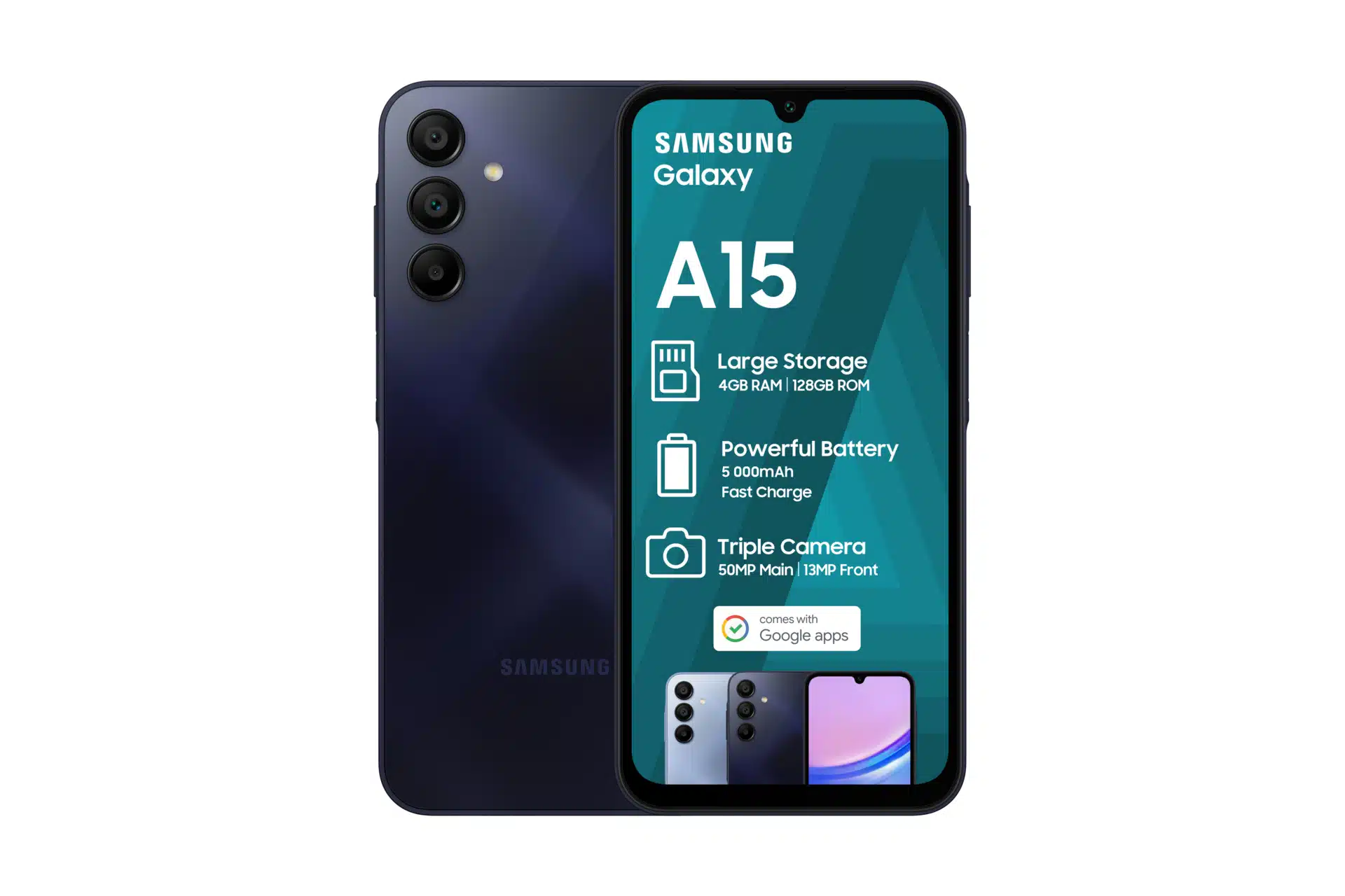 Samsung Galaxy A15 128GB Blue Black