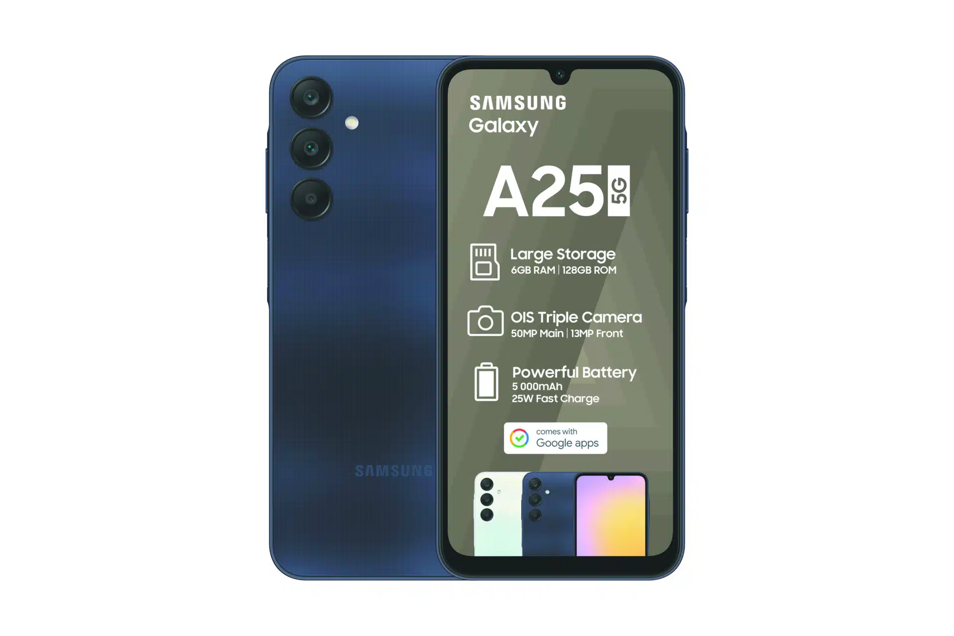 Samsung Galaxy A25 5G 128GB Blue Black