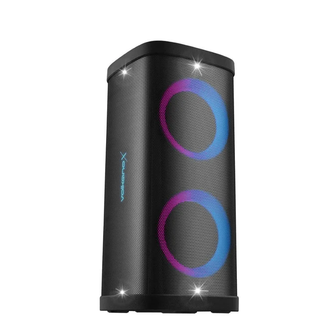 VolkanoX VXP300 Dual 6.5" Bluetooth Party Speaker with RGB Lights | Black